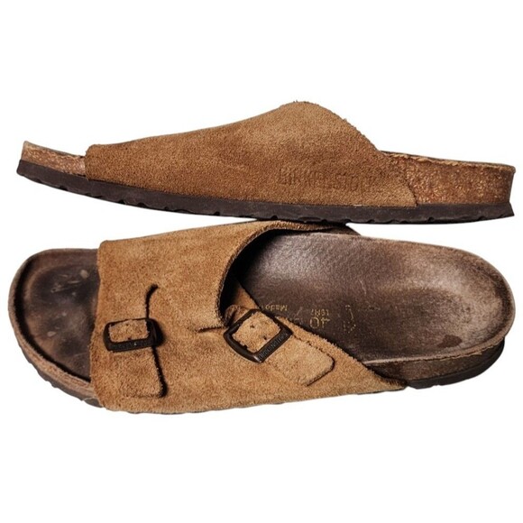Birkenstock Zurich Suede Sandals Brown EU40 W8.5 M7.5 Brown - Picture 4 of 6